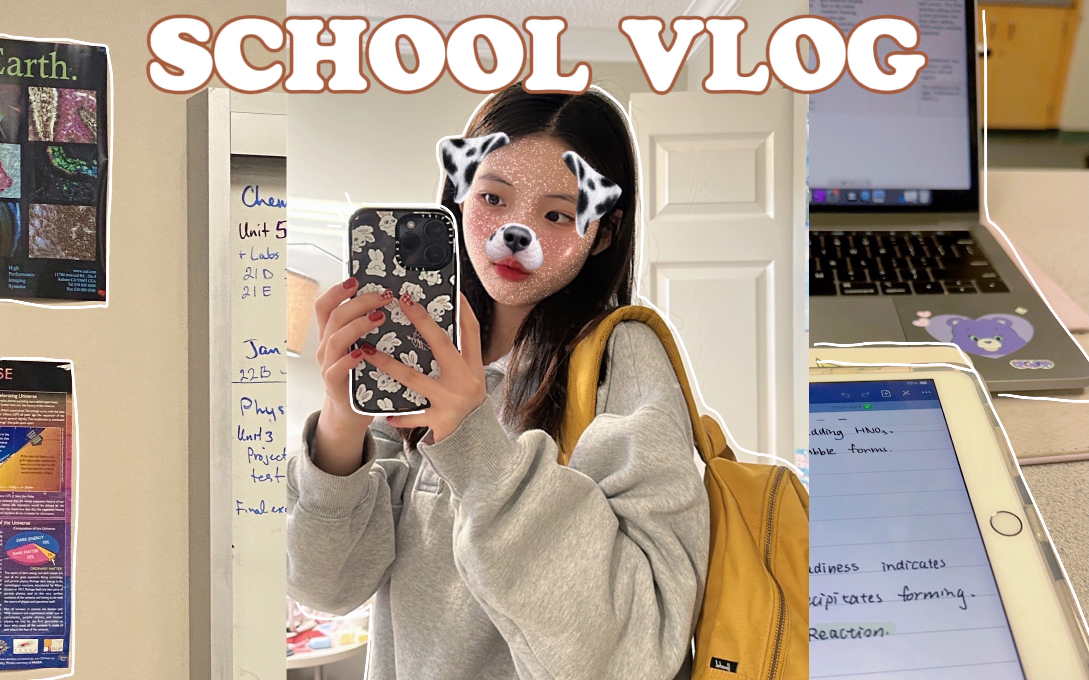 [图]school vlog📔|开学后的上学生活🧪📝｜高中生