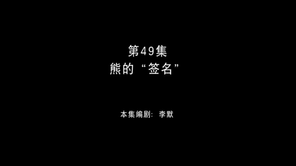 熊出没 第49集 熊的"签名"