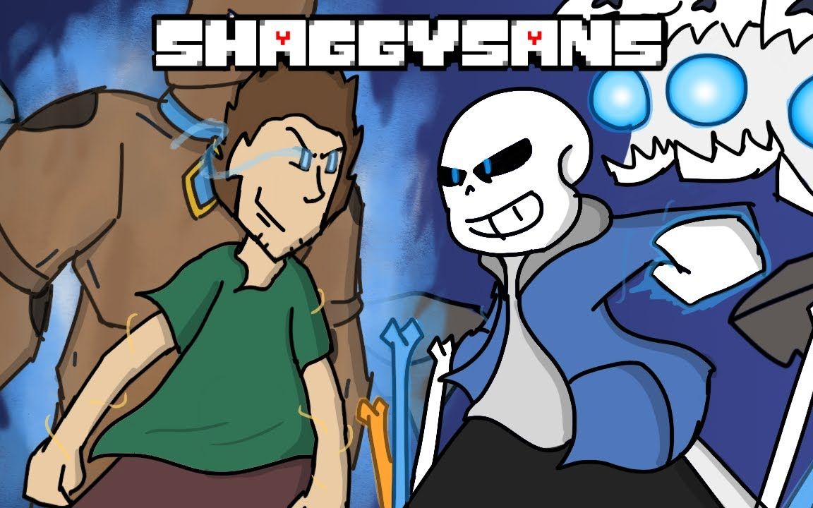 [图]【官方双语】SHAGGY 对决 SANS 【FNF与UNDERTALE动画】