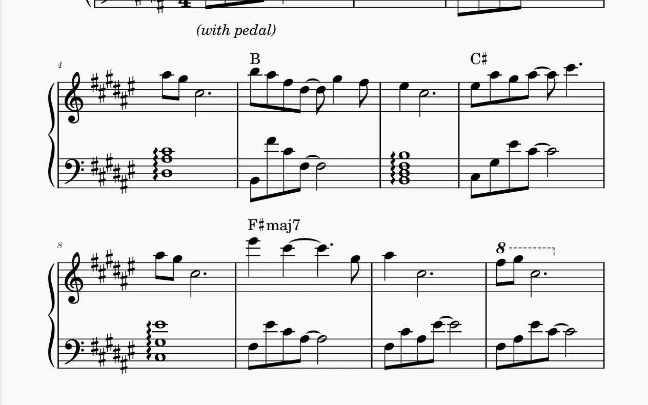 钢琴五线谱minecraft原声合集官方版共19首