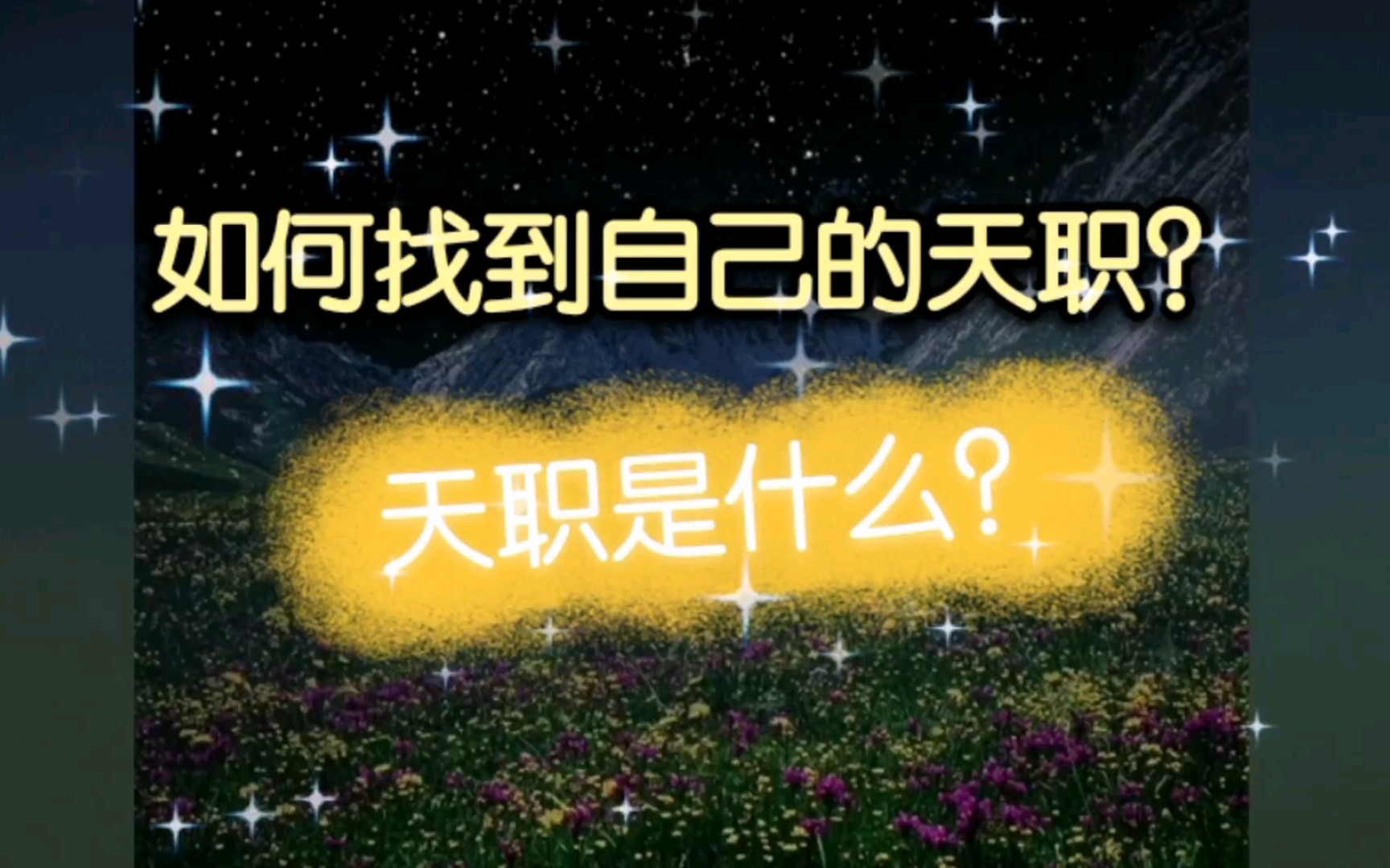 如何找到自己的天职?天职是什么?哔哩哔哩bilibili