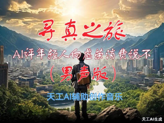 《寻真之旅(男声版)》一一AI评年轻人向虚荣消费说不哔哩哔哩bilibili