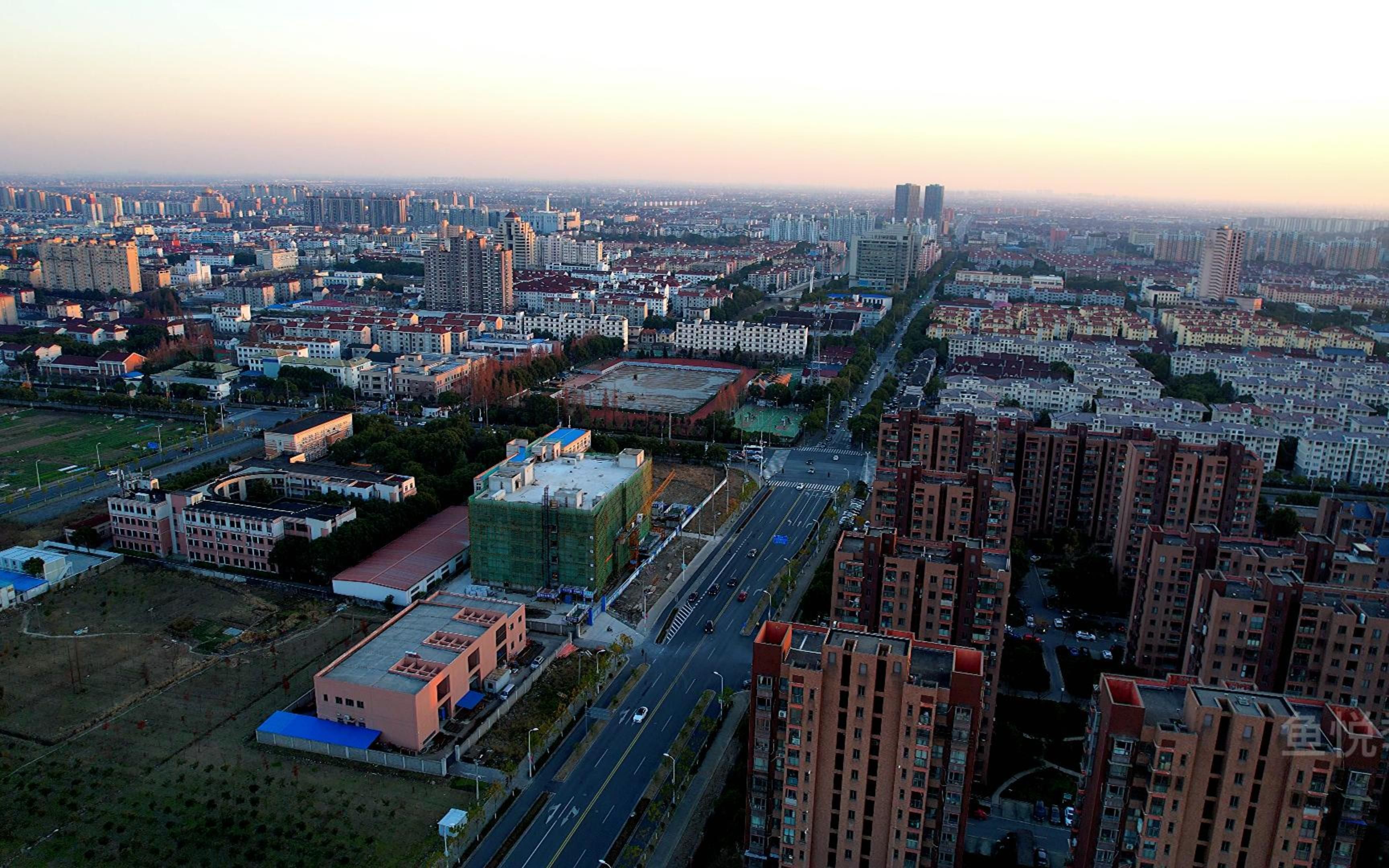 活动作品航拍上海市惠南镇8