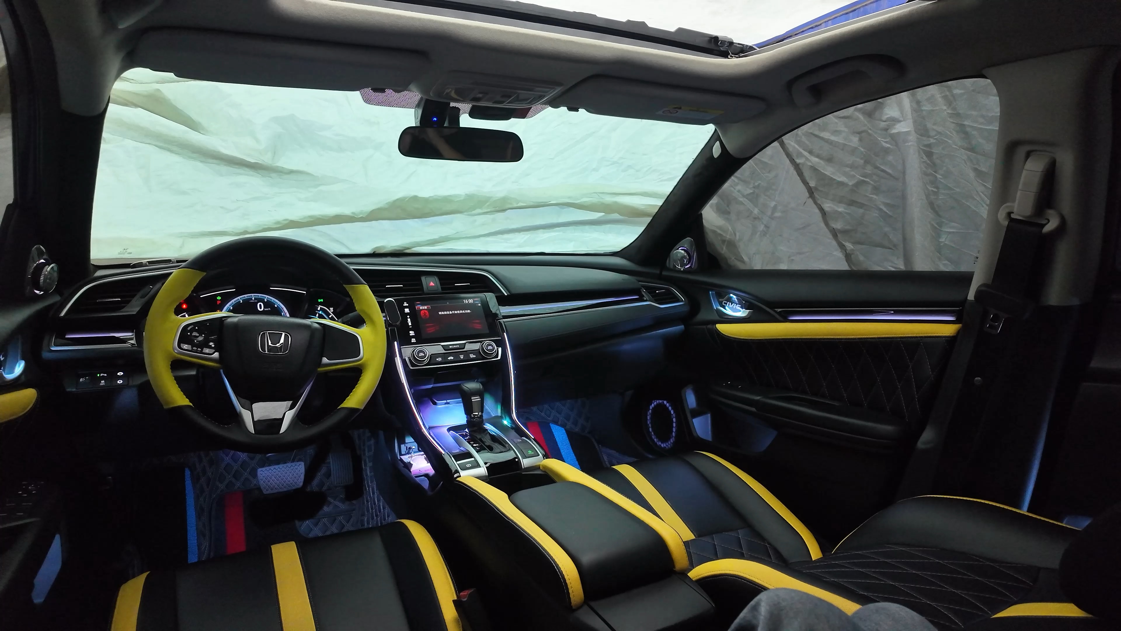 十代思域主动式动态光影氛围灯