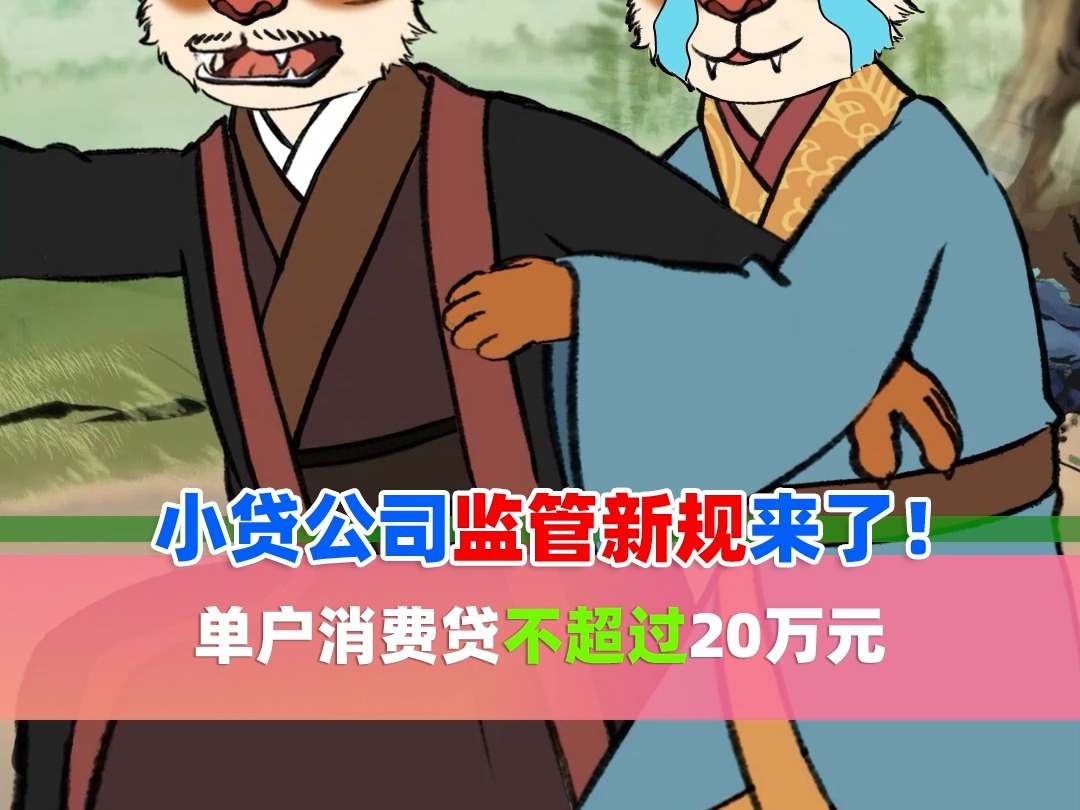 小贷公司监管新规来了!单户消费贷不超过20万元哔哩哔哩bilibili