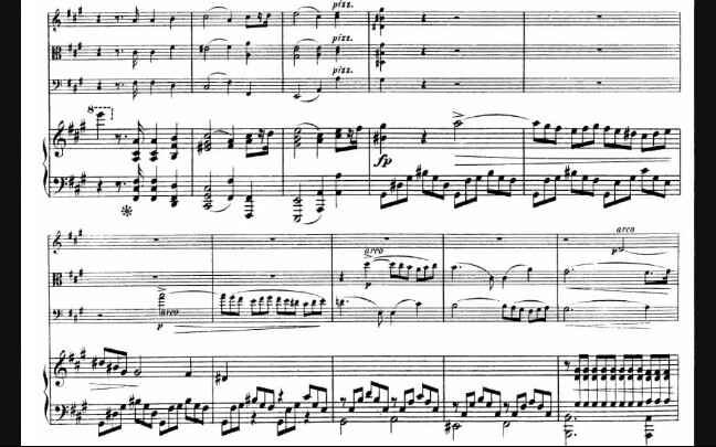 [图]【亨德里克·维特/曲谱同步】A大调钢琴四重奏 Op.5