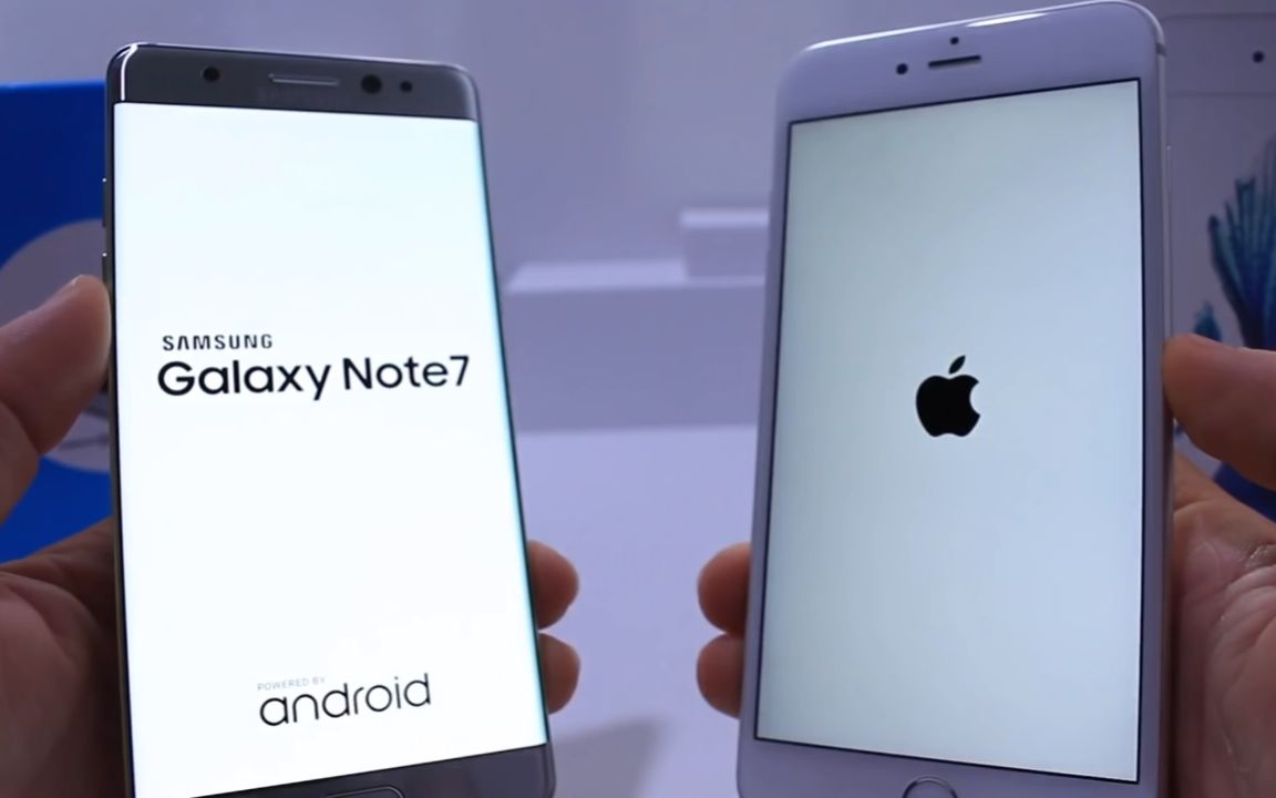 三星Galaxy Note 7 Vs iPhone 6s Plus跑分对比 评测视频