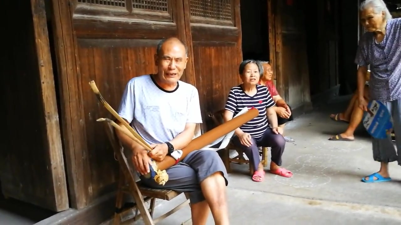 浦江道情摊头戏四个女婿对课郑春庭赵仙梅演唱