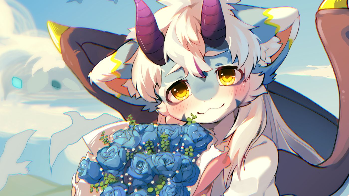 【Furry绘画】画一只美丽的花嫁小龙♥哔哩哔哩bilibili