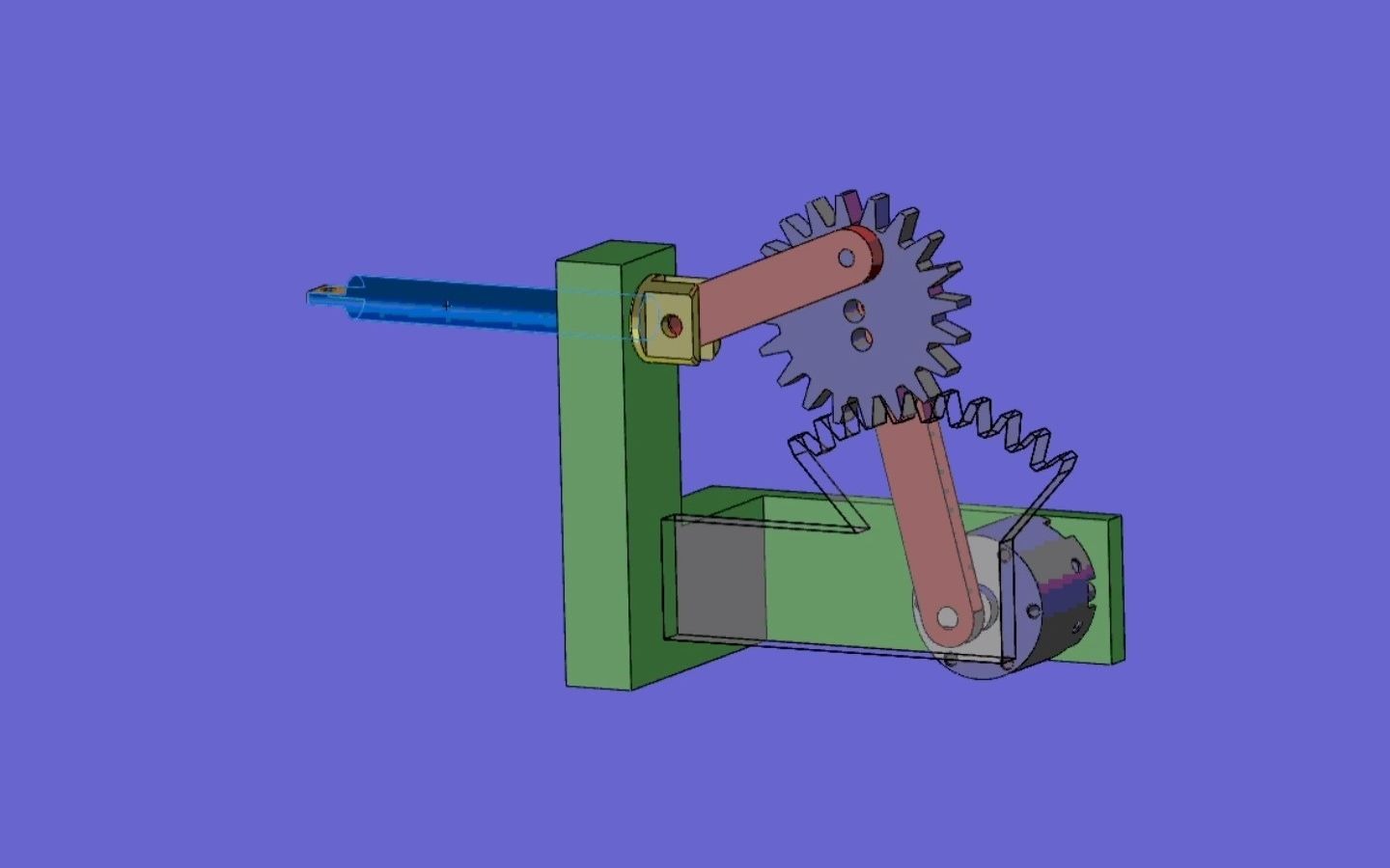 25.转动齿轮联动机构