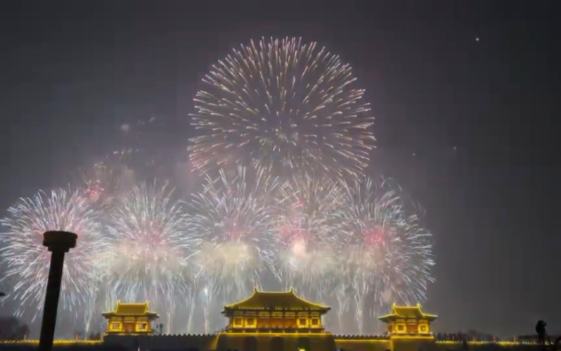 洛阳应天门,元宵烟花秀