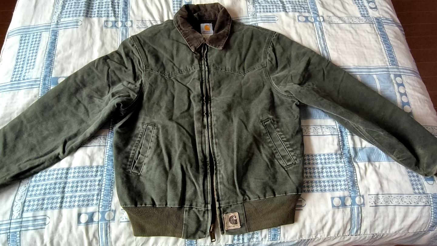 carhartt j14 moss 苔藓绿 圣达菲夹克 卡哈特工装外套
