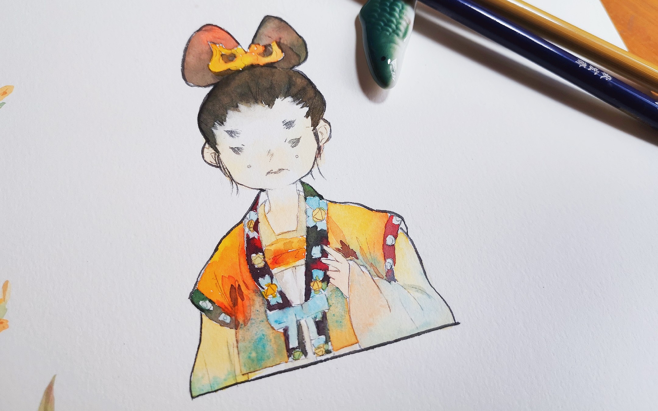 活动作品每日练习临摹唐斯托小姑娘