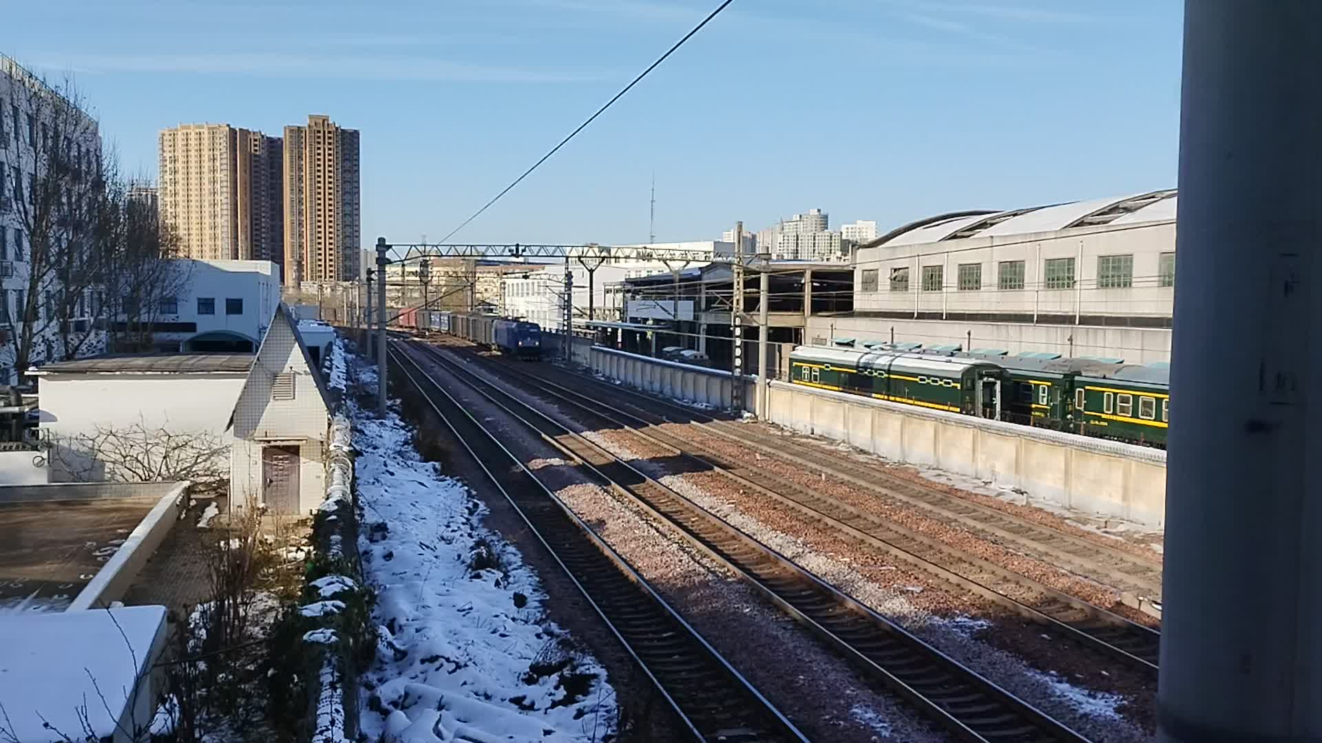 京广铁路&陇海铁路-12月中旬郑州铁路枢纽观货列,有图为郑95