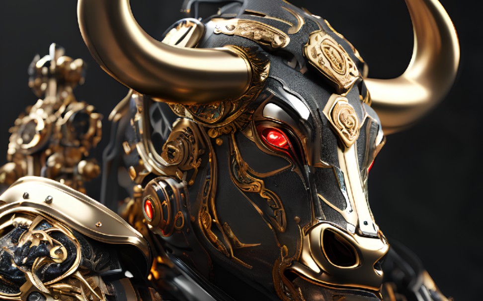 ai绘画|十二生肖之牛机甲守护神