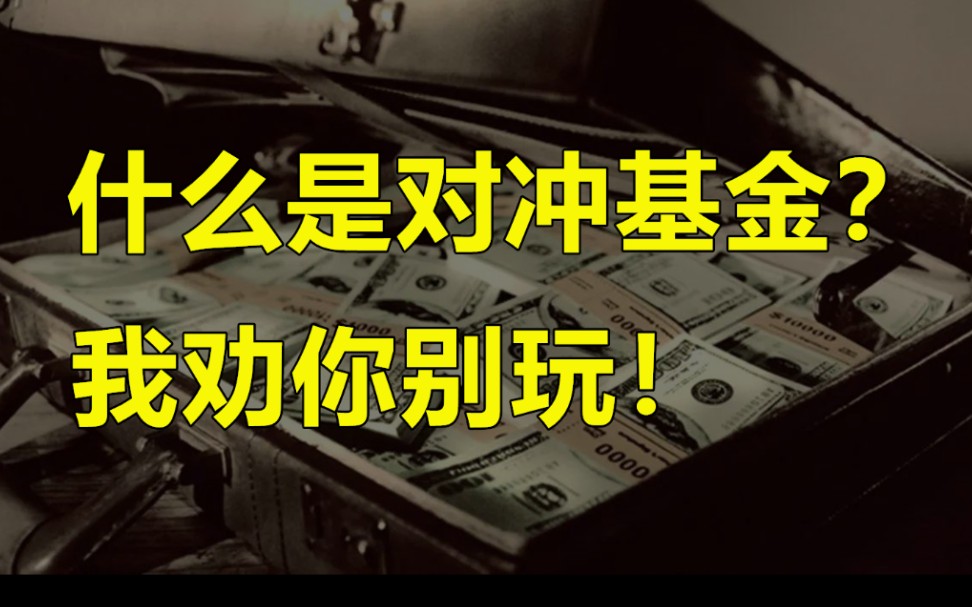 什么是对冲基金?和普通基金区别是啥,普通人玩哪个更好?哔哩哔哩bilibili