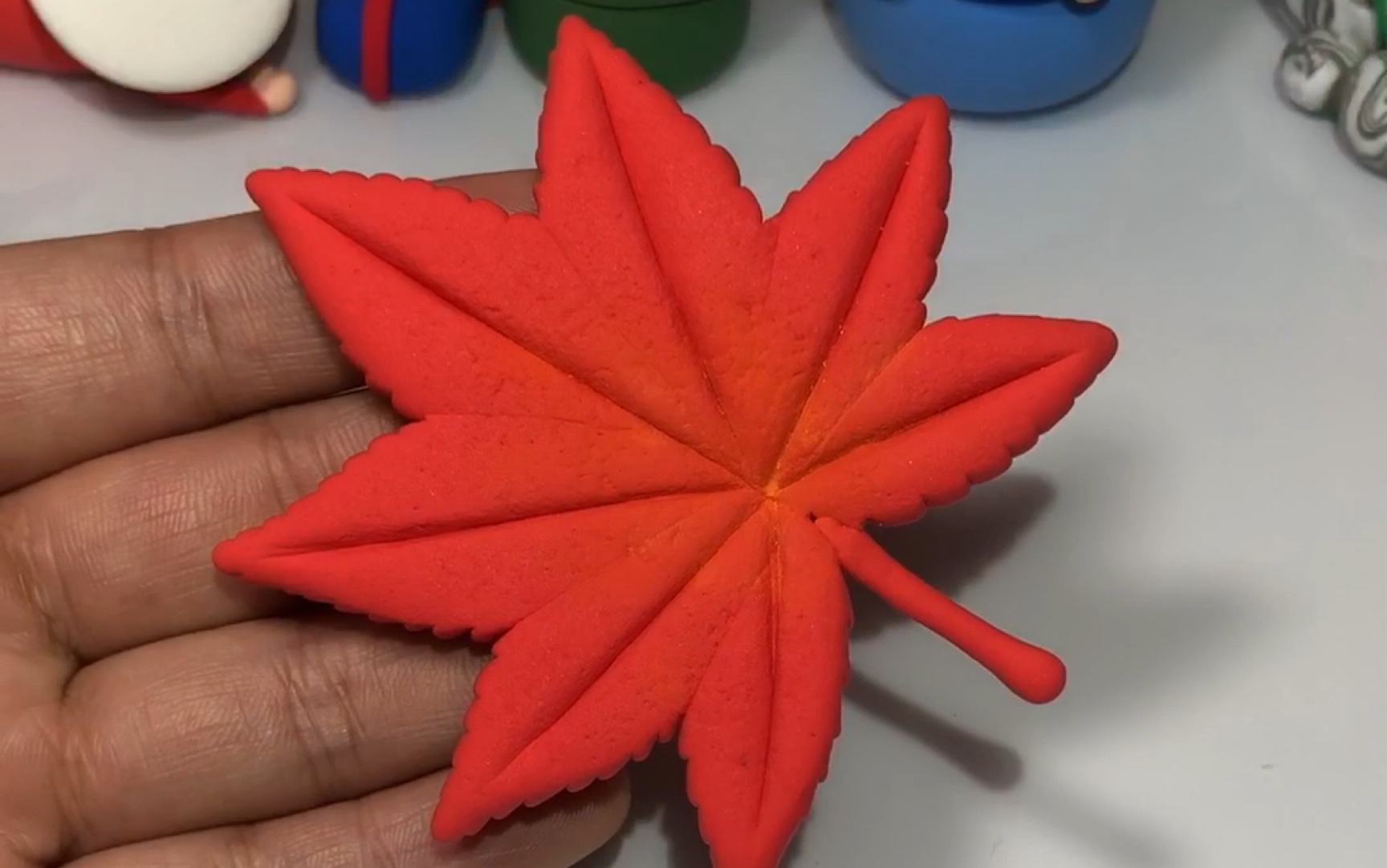 超轻粘土枫叶