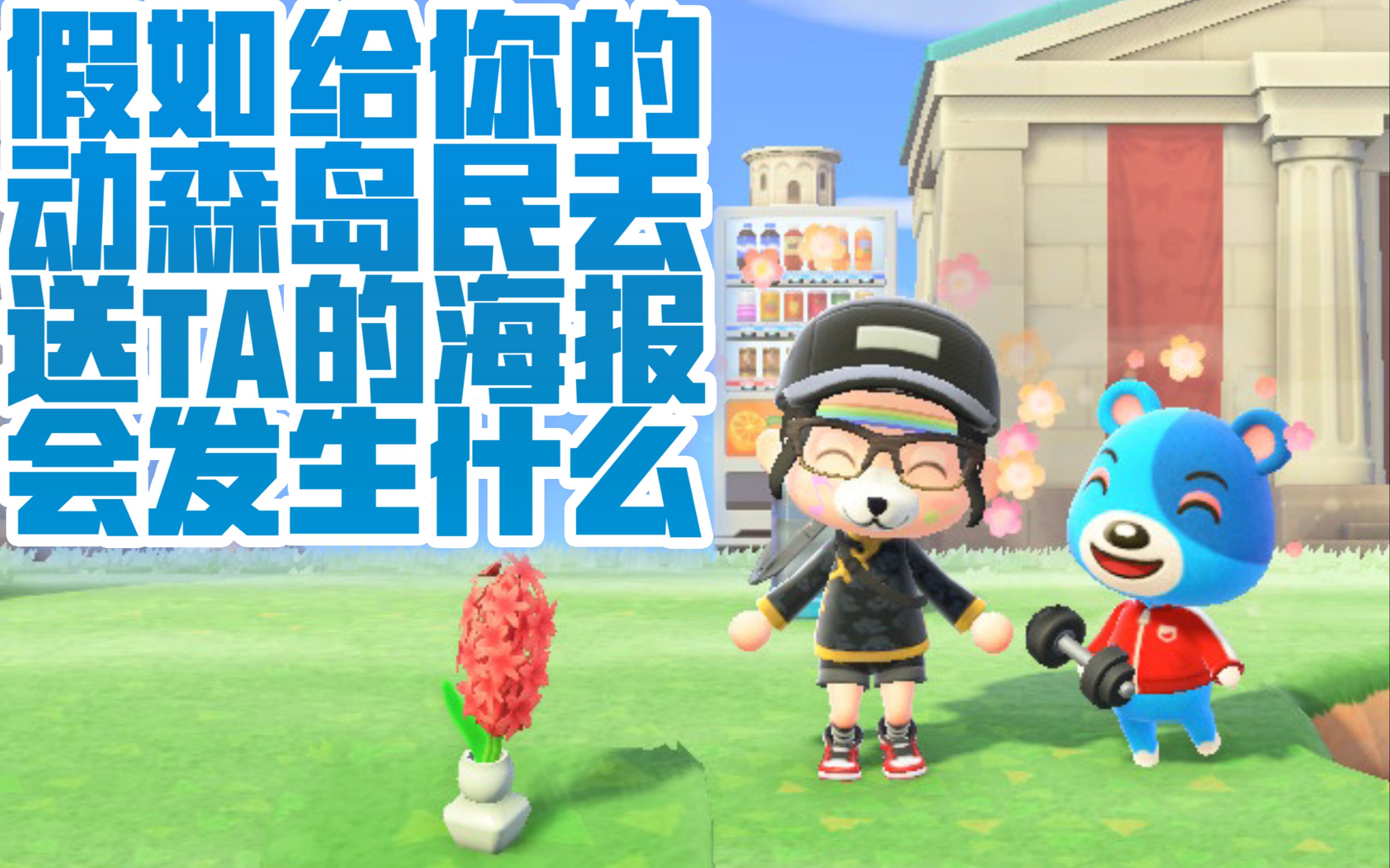 假如给你的动森岛民去送ta的海报会发生什么