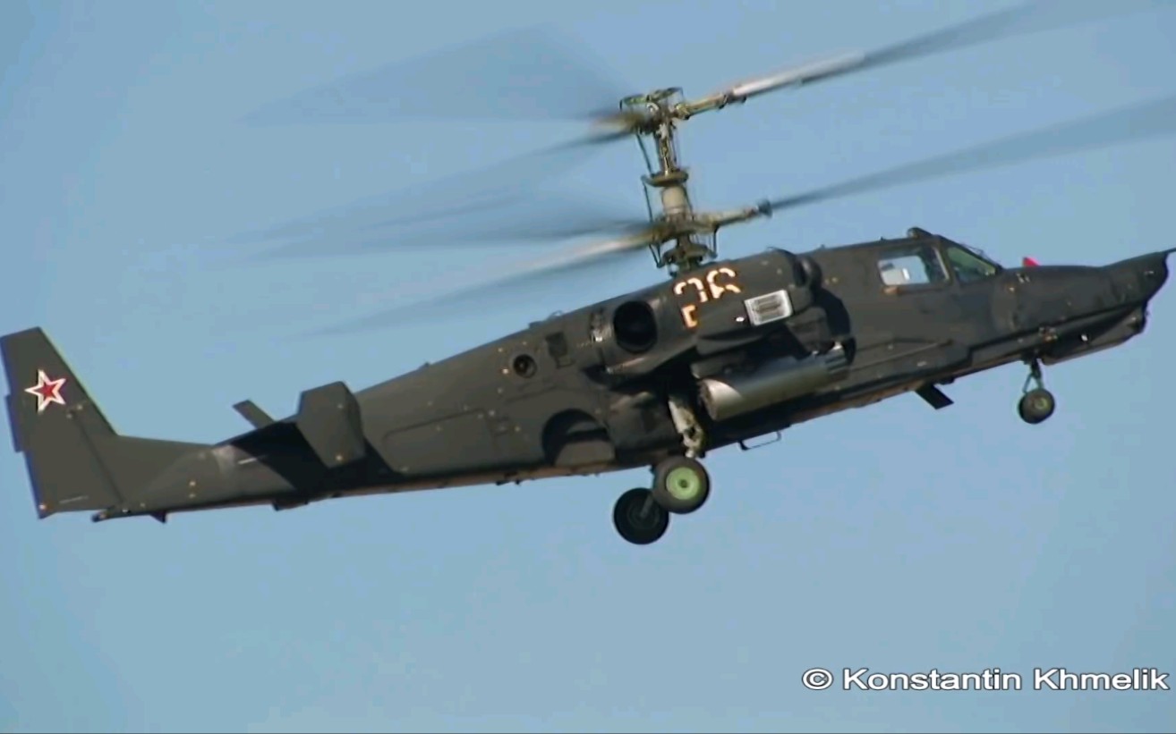 毛子的ka50黑鲨单座武装直升机