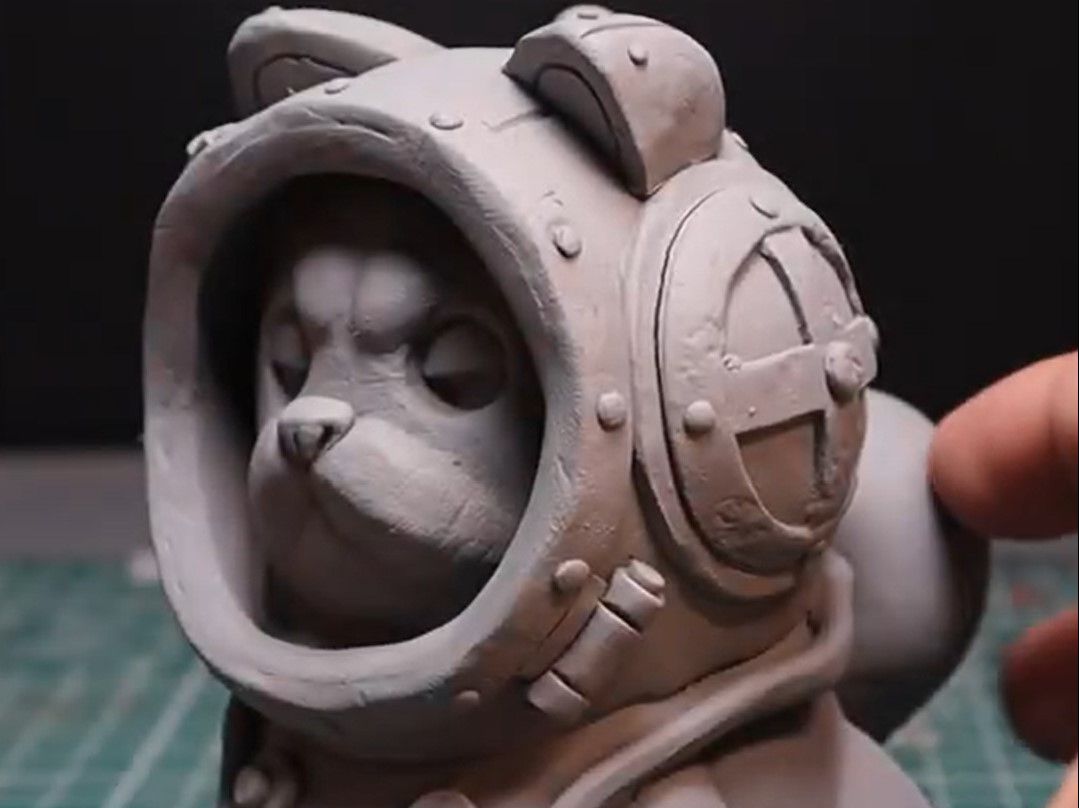 【软陶/粘土模型教程】宇航员小动物盲盒