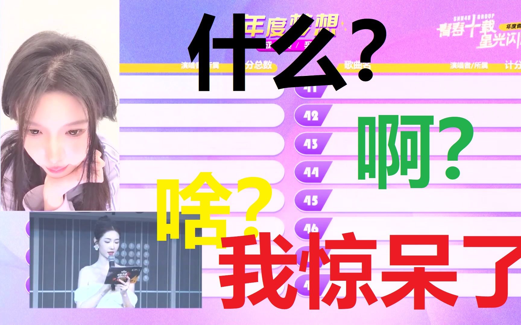 新人第一直播看10选速报的反应【马欣宇】【gnz48】【bej48】【snh48