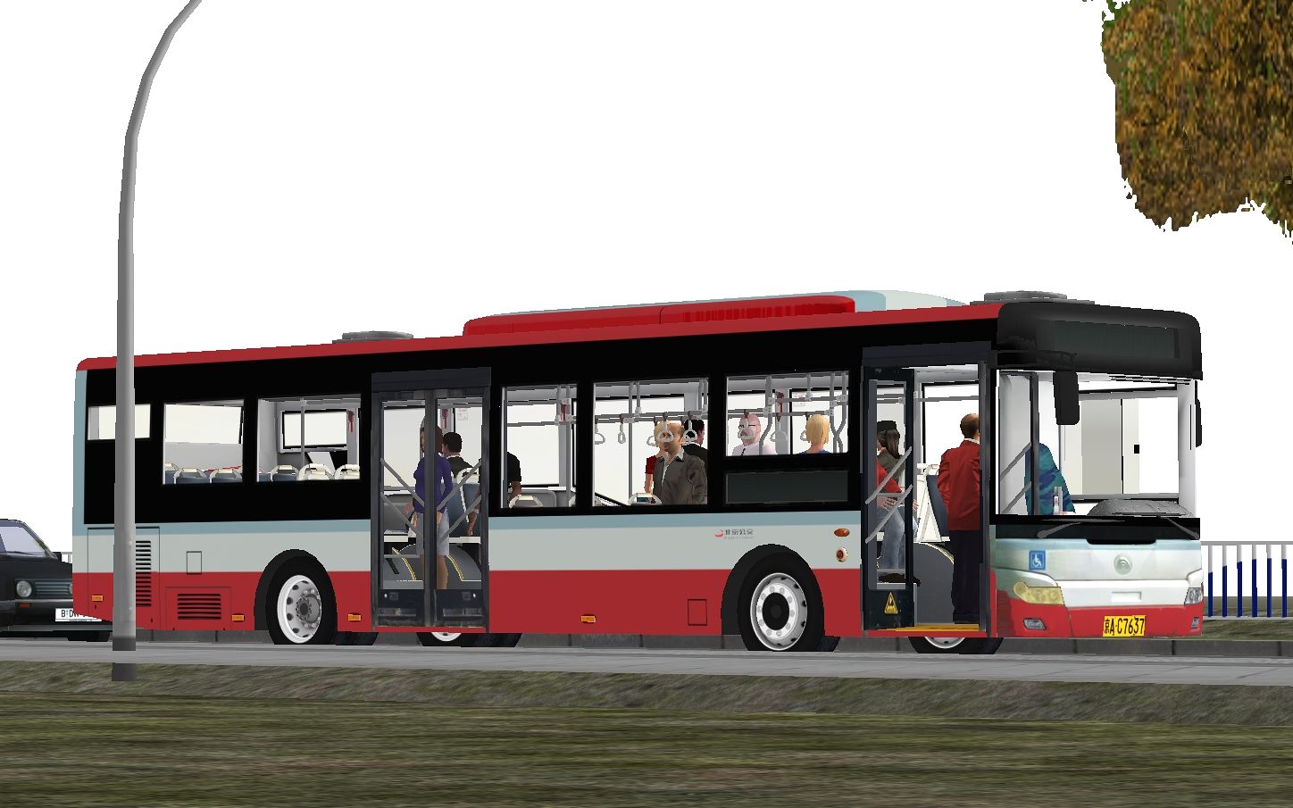 58】北京地图上手试玩——驾驶zk6126hgc运营专75路