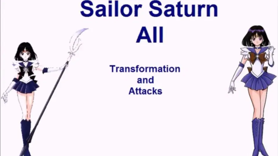 Sailor Saturn all Transformation and Attacks_哔哩哔哩_bilibili