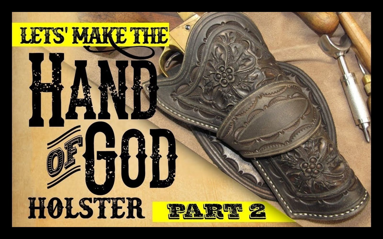 西部牛仔枪套-《决战犹马镇》"上帝之手"左轮枪套皮具制作 part 2