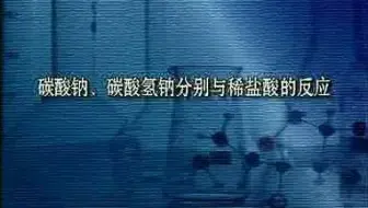 【真原版.清朝老片】碳酸钠、碳酸氢钠分别与稀盐酸的反应