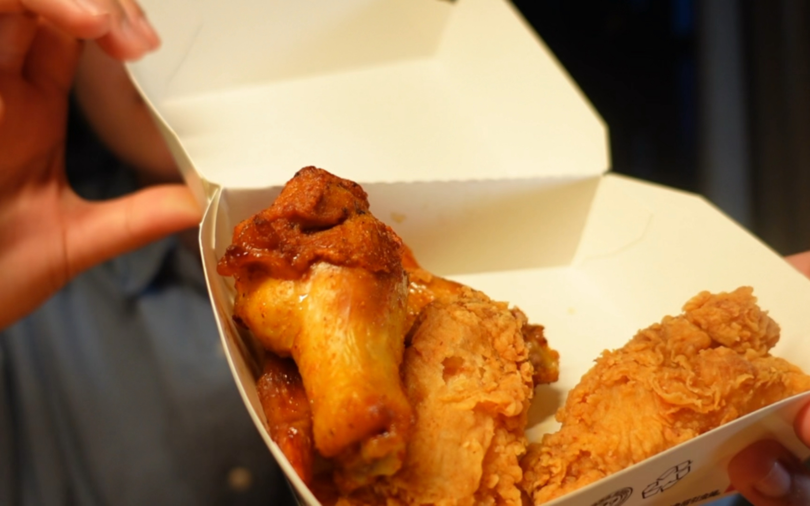 吃播|肯德基 辣翅 奥尔良鸡翅