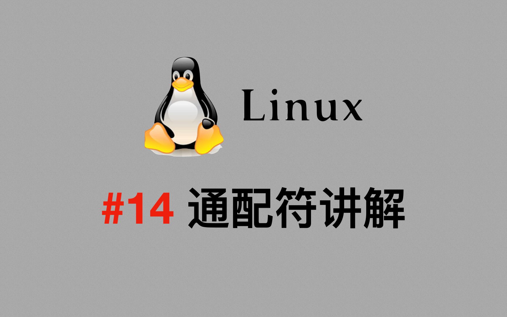 【Linux视频教程】#14 通配符详解哔哩哔哩bilibili