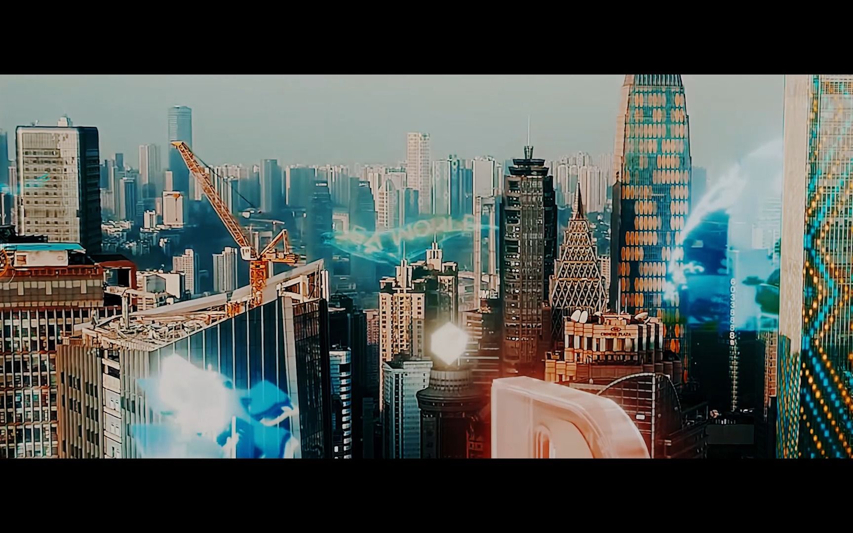 【科幻空镜】赛博朋克城市/黑伞群架/细胞变异/赛博朋克金像/怪物/玻