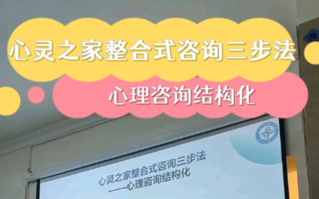 心灵之家整合式咨询三步法——心理咨询的结构化哔哩哔哩bilibili