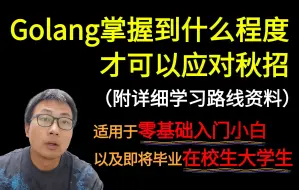 Download Video: golang掌握到什么程度可以应对秋招