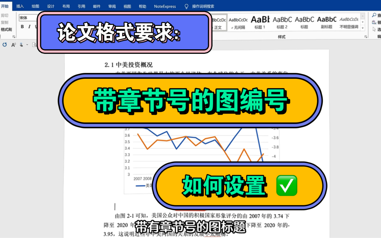 论文格式要求:图表需要带上章节编号!如何设置?哔哩哔哩bilibili