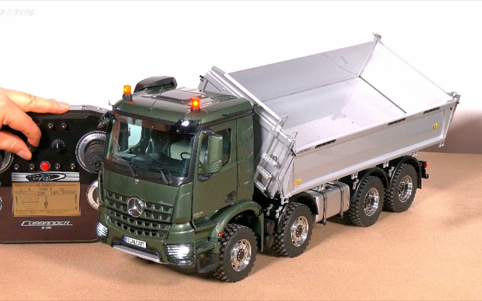 scaleart德国遥控模型61梅赛德斯arocs液压三向式自卸车8x8全金属