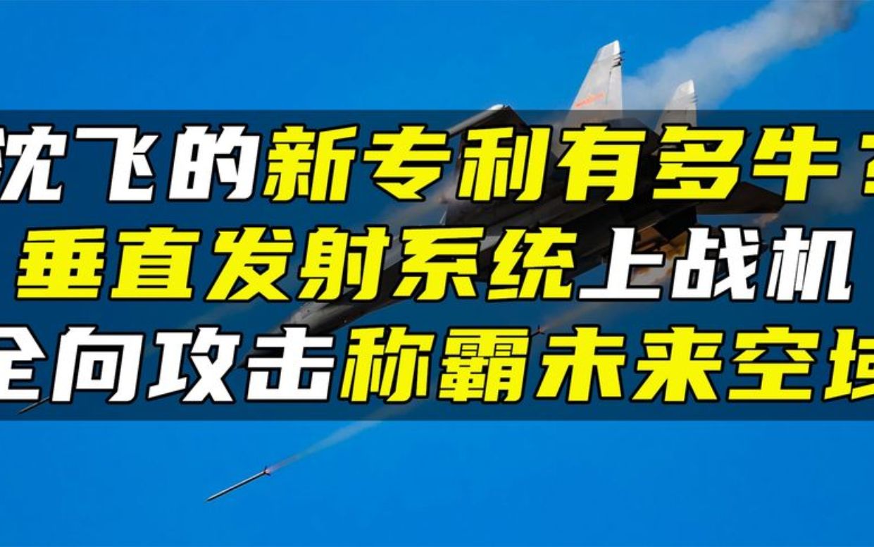 沈飞的新专利有多牛?垂直发射系统上战机,全向攻击称霸未来空域哔哩哔哩bilibili