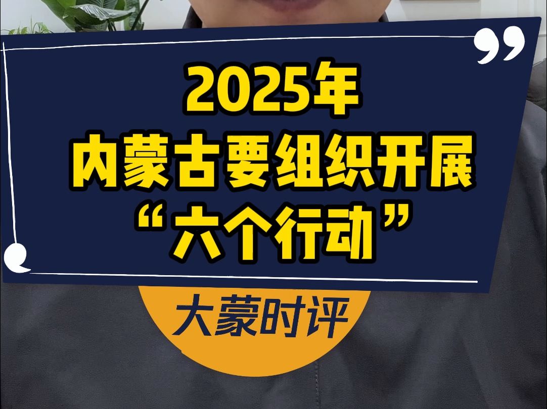 2025年内蒙古要组织开展“六个行动”哔哩哔哩bilibili