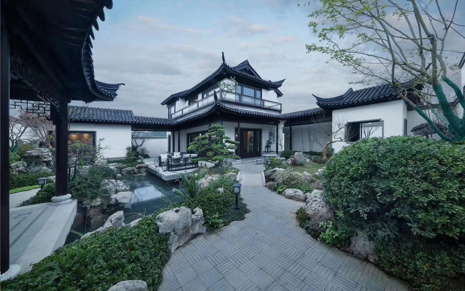 青城山中式别墅图片