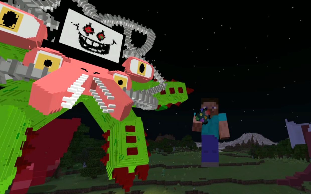 我的世界传说之下究极小花对战奥特曼 阿魔实况_哔哩哔哩_bilibili