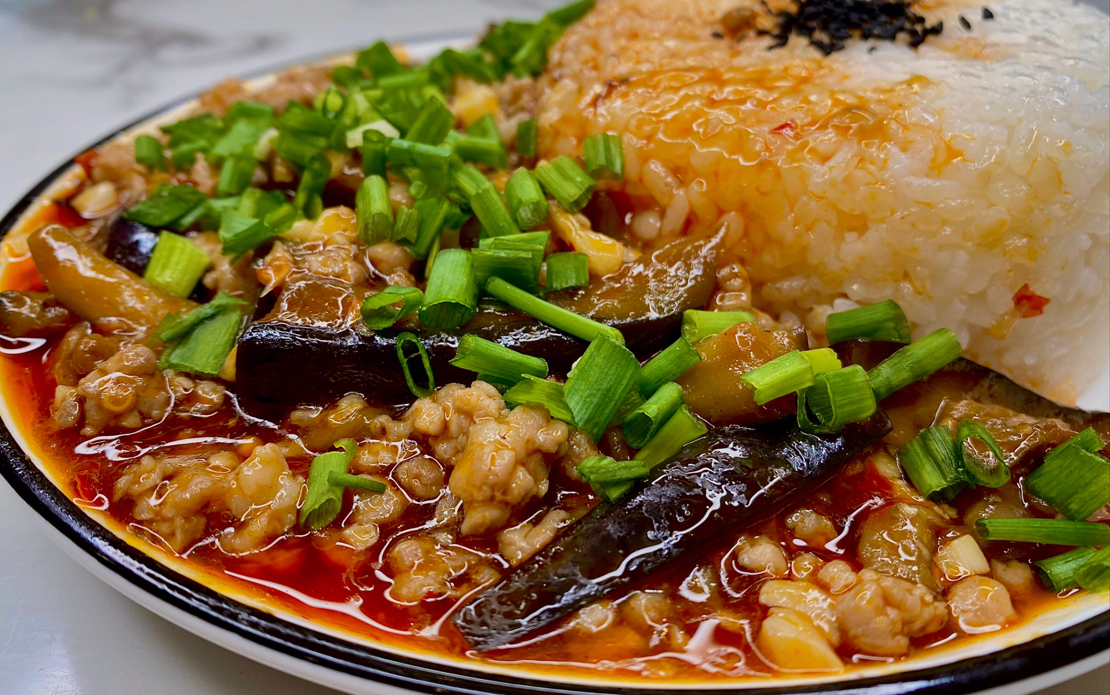 炒鸡好吃的肉沫茄子超下饭