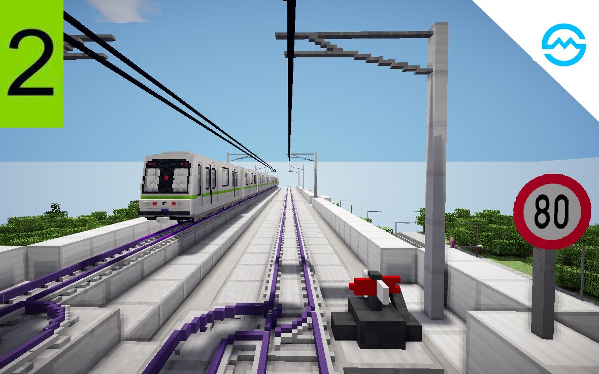 [minecraft]爆肝90天在mc中体验真实的魔都地铁!