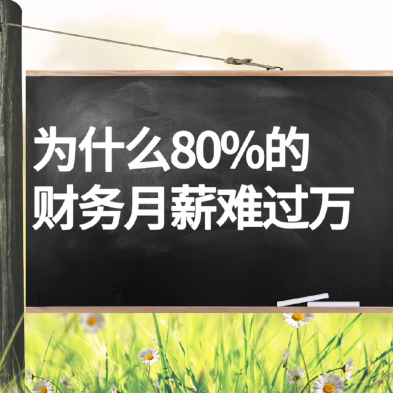 为什么80%的财务月薪难过万?哔哩哔哩bilibili