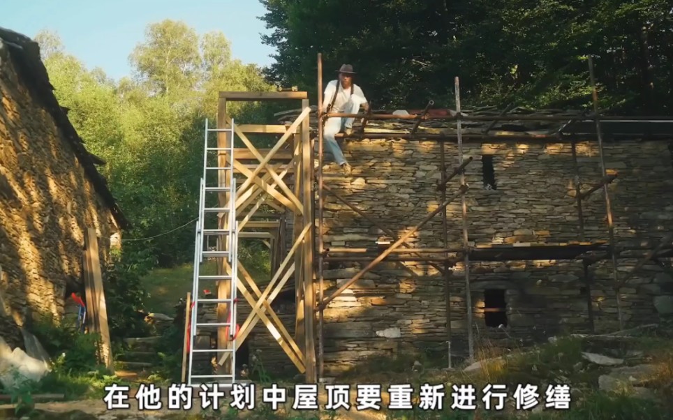 [图]看男人如何建造石头屋