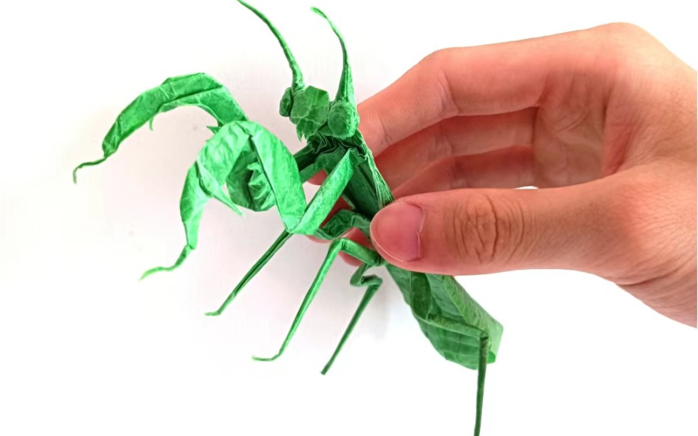 高级螳螂折纸图解图片