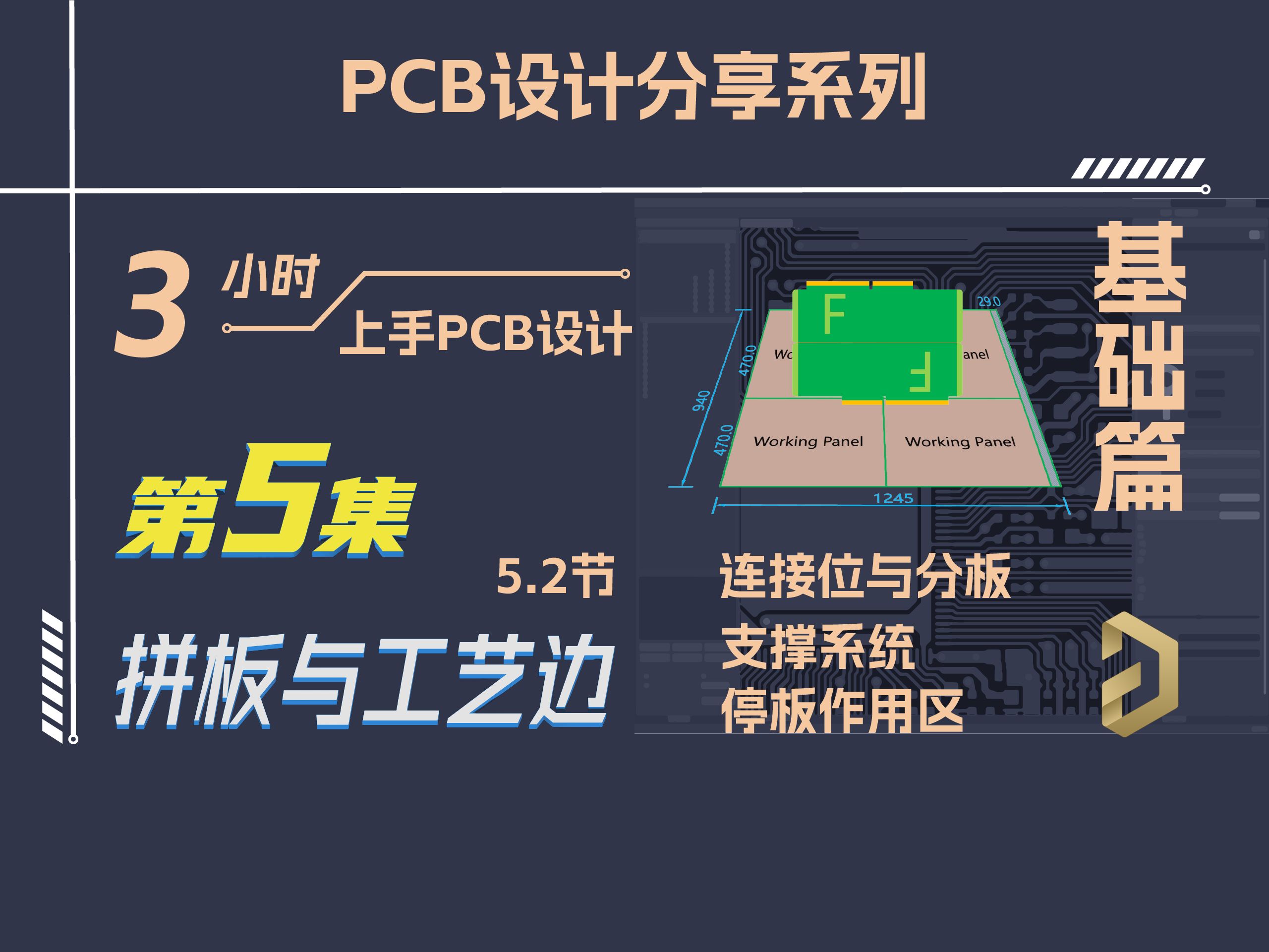 拼板与工艺边2 | 3小时上手PCB设计!基础篇|第5集哔哩哔哩bilibili