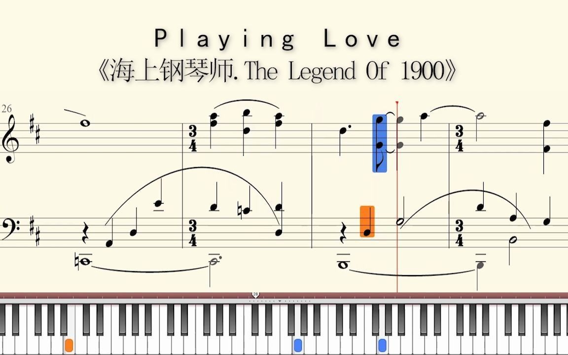 [图]钢琴谱：Playing Love《海上钢琴师.The Legend Of 1900》