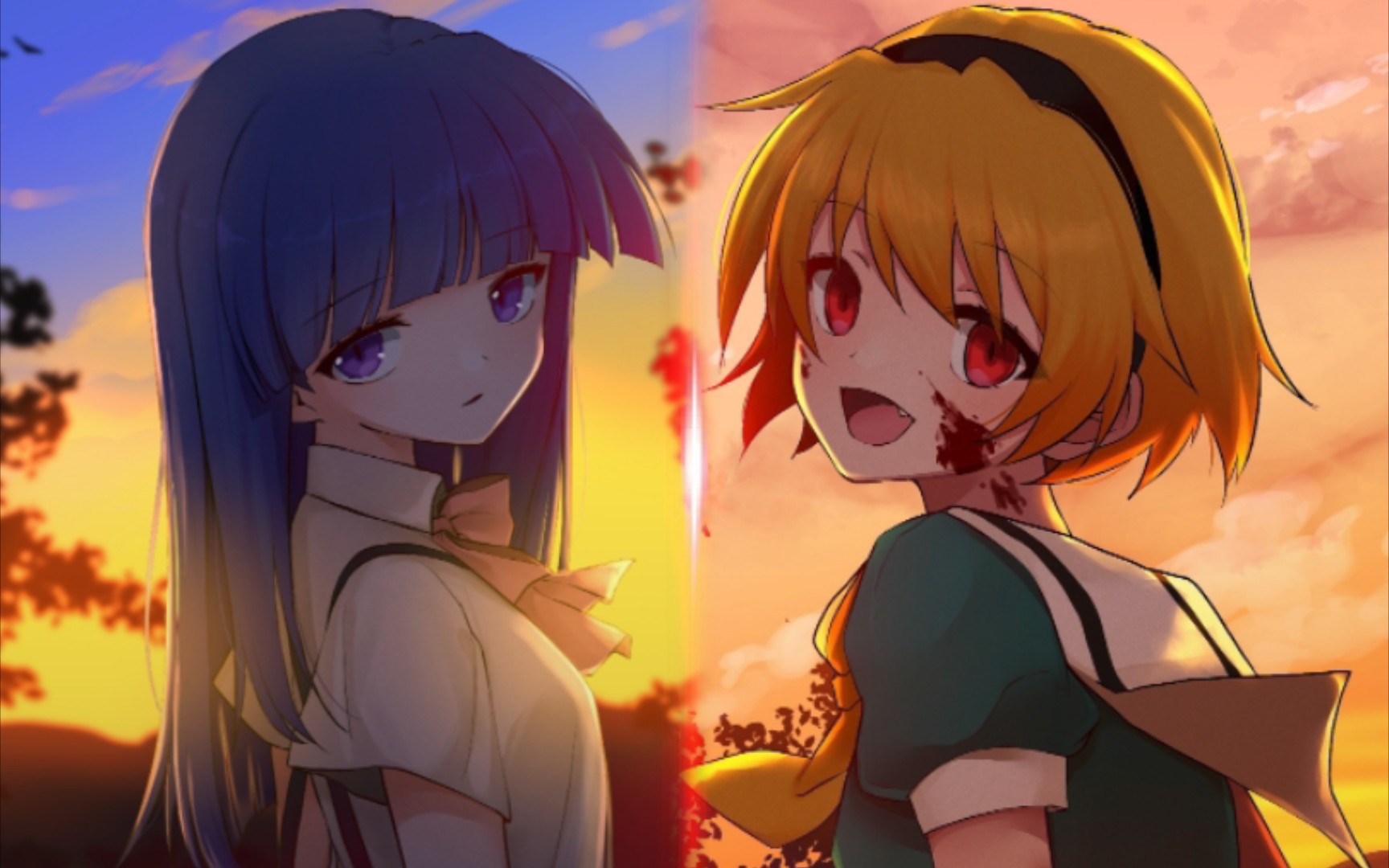 【寒蝉鸣泣之时】寒蝉卒op替换shi体派对_哔哩哔哩_bilibili