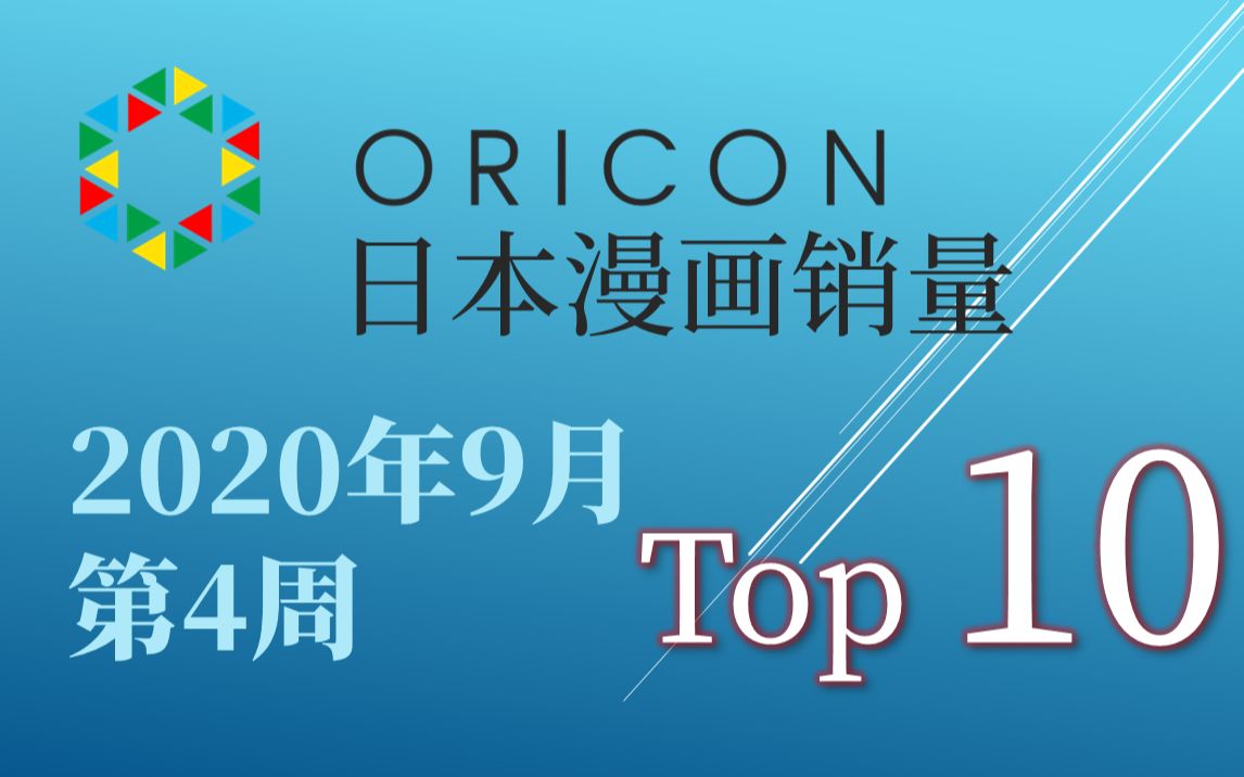 【Oricon周榜/2020年9月第4周】日本漫画销量Top 10哔哩哔哩bilibili