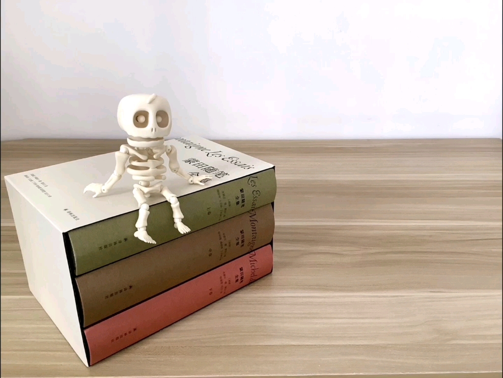 [图]【Bones&Books定格动画】白骨小哥拆箱《蒙田随笔全集》